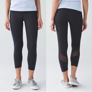 Lululemon Seek The Heat Crop Leggings Black Size 8